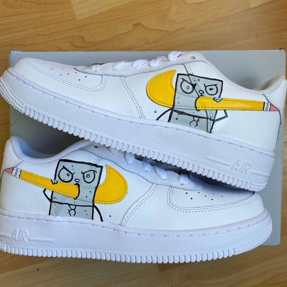 Doodlebob custom shoes Clearance